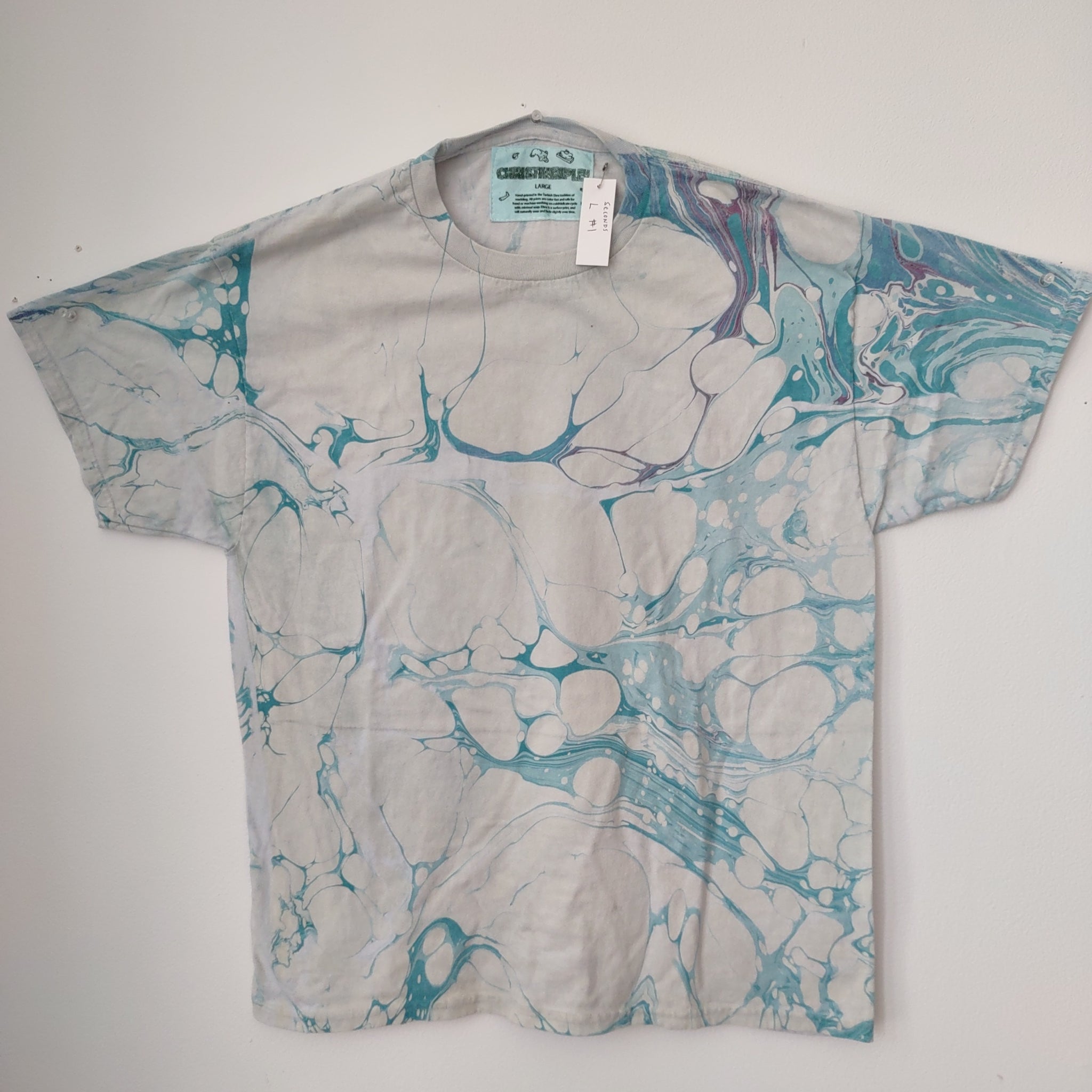 SECONDS // ADULT LARGE MARBLED T-SHIRT