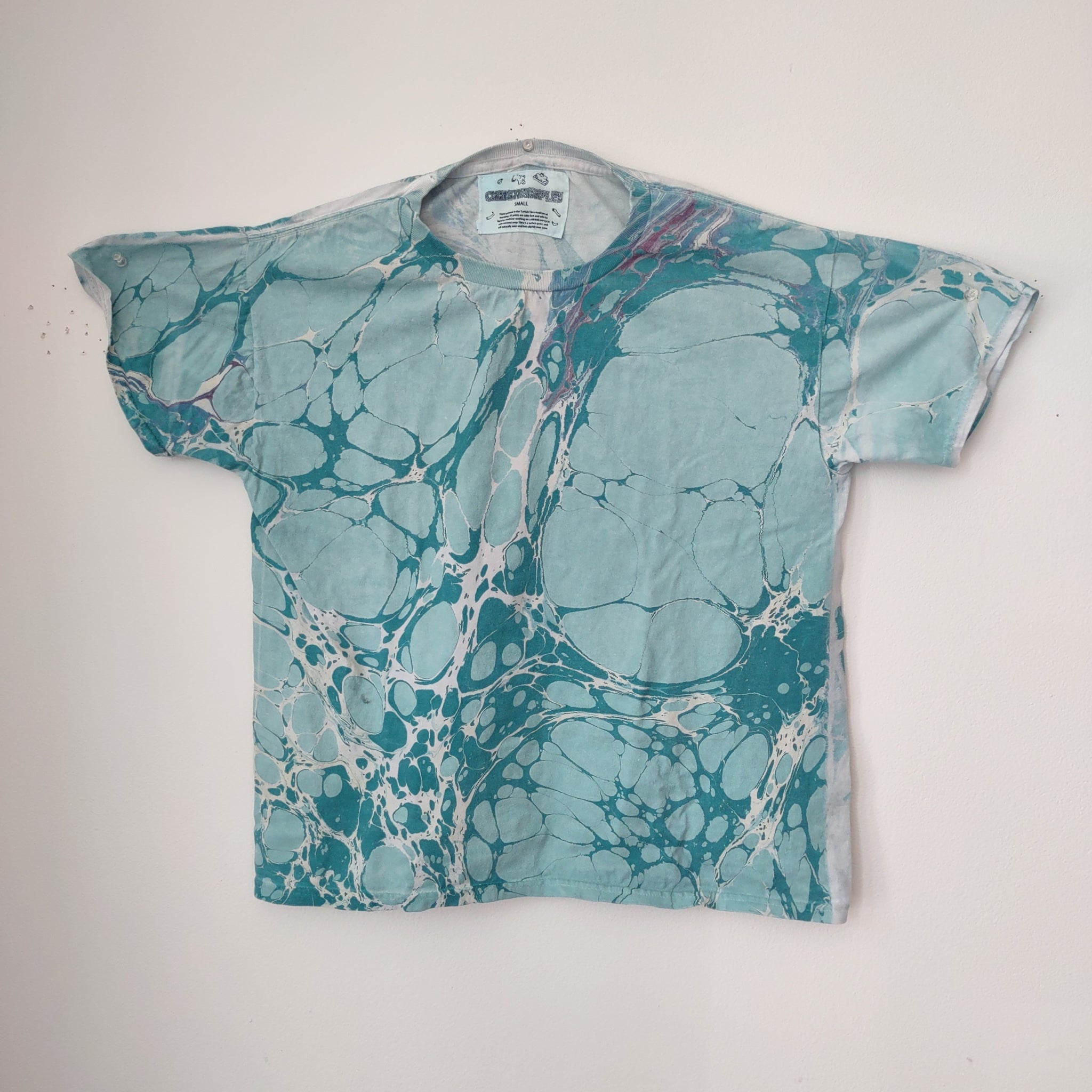 SECONDS S #21// MARBLED T-SHIRT - Adult Small