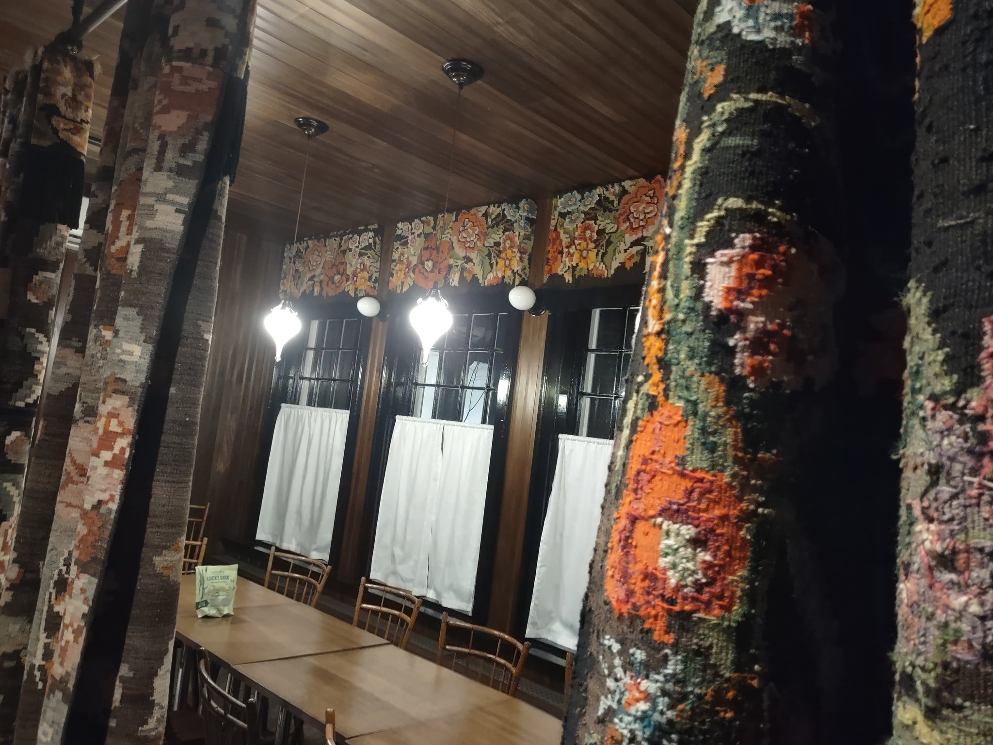 Chair Pad with Fabric Cover Buttons & Ties