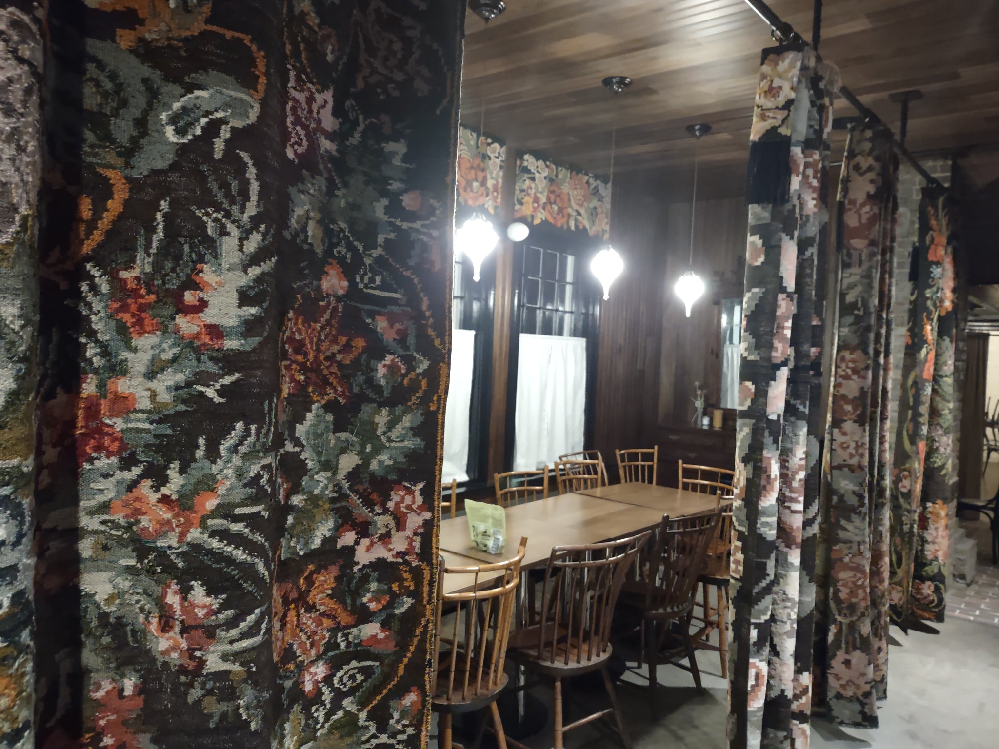 Chair Pad with Fabric Cover Buttons & Ties