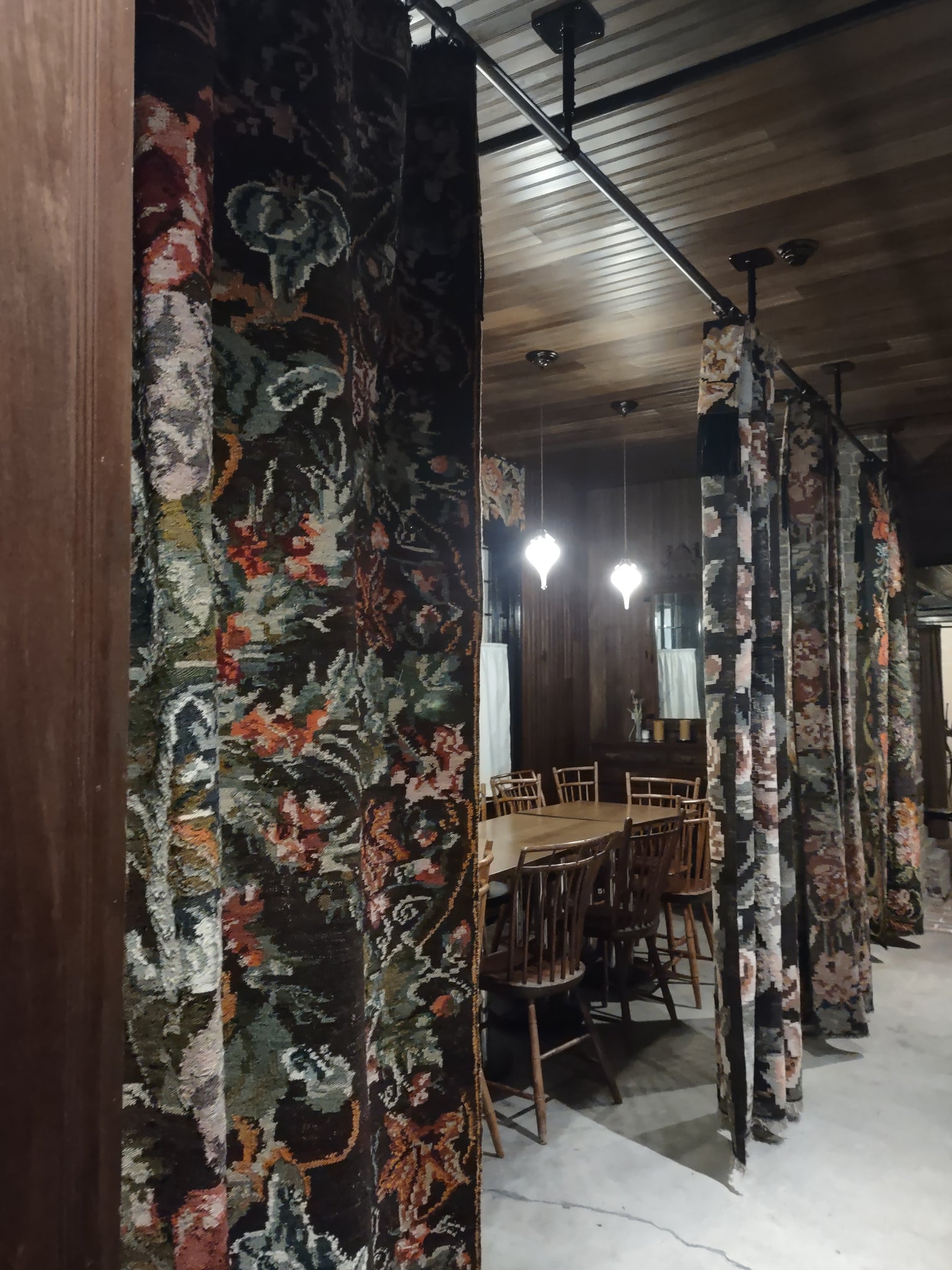 Chair Pad with Fabric Cover Buttons & Ties