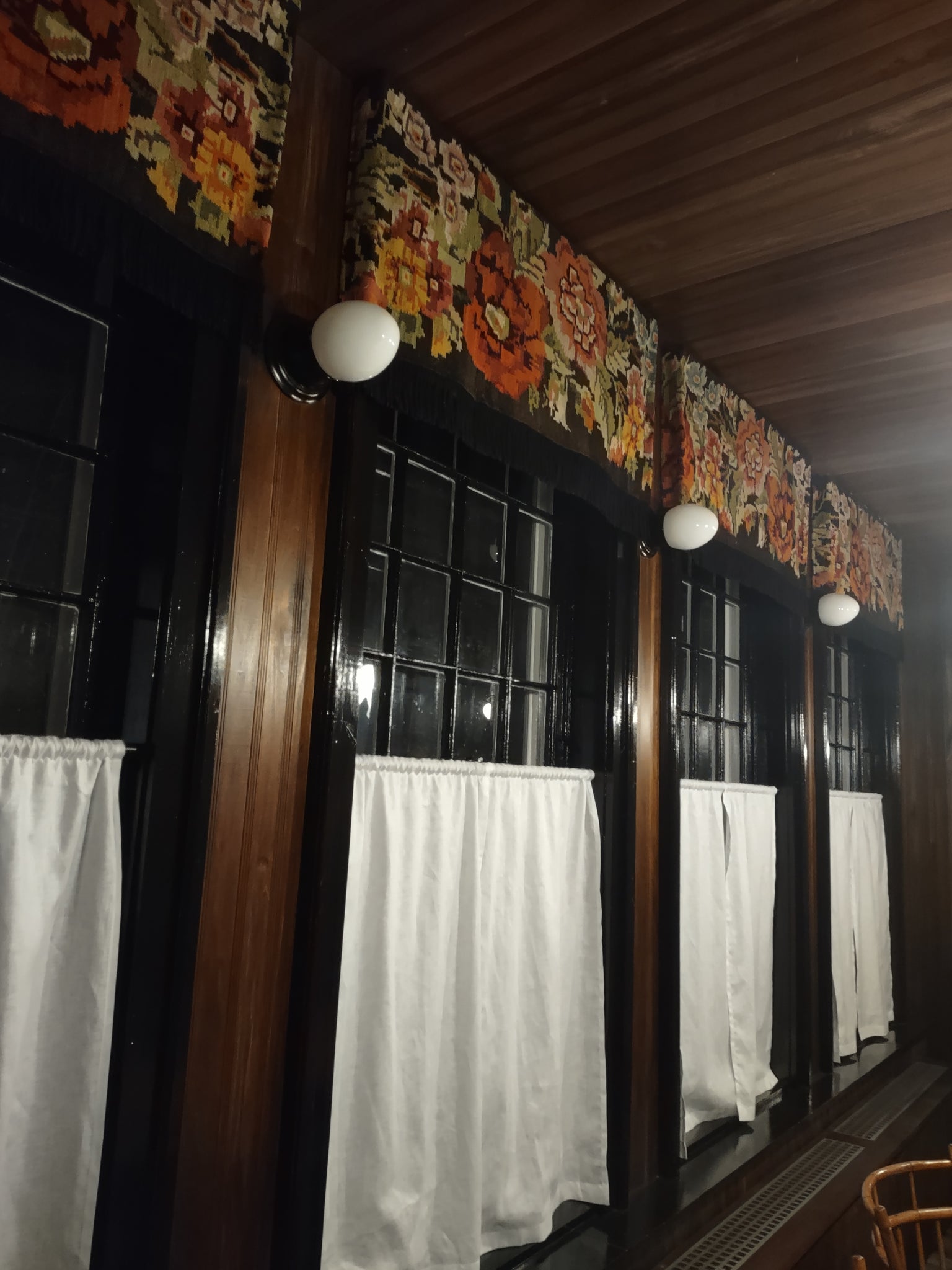 Chair Pad with Fabric Cover Buttons & Ties