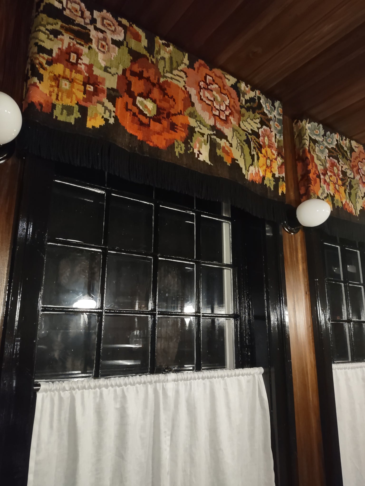 Chair Pad with Fabric Cover Buttons & Ties