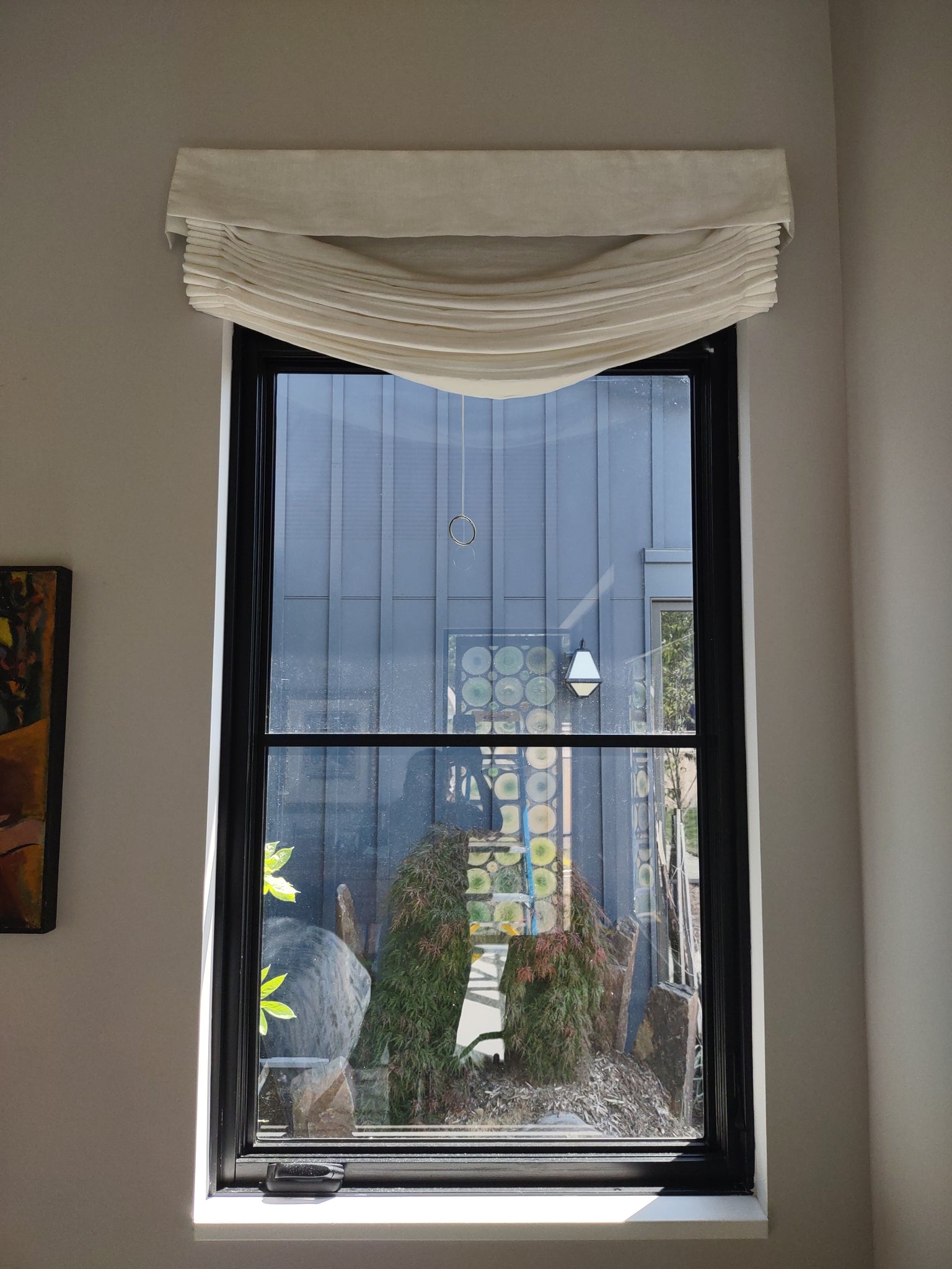 Chair Pad with Fabric Cover Buttons & Ties