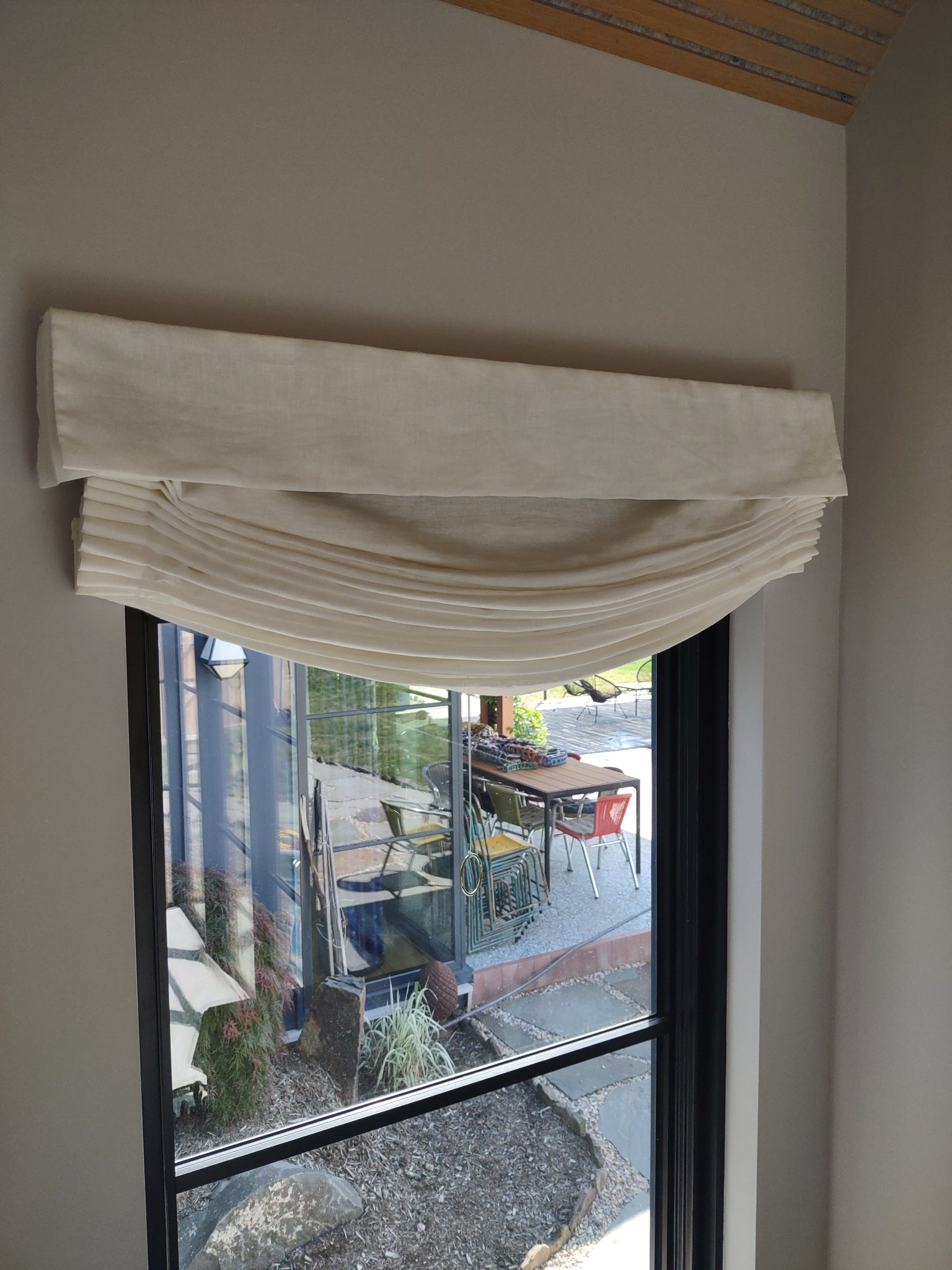 Chair Pad with Fabric Cover Buttons & Ties