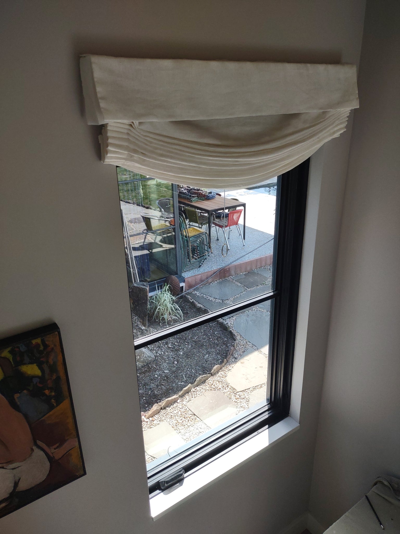 Chair Pad with Fabric Cover Buttons & Ties